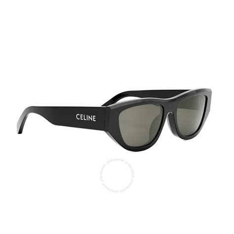 Celine MONOCHROMS Grey Browline Unisex Sunglasses 